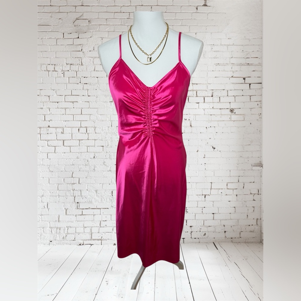 Vibrant Pink Sleeveless Dress